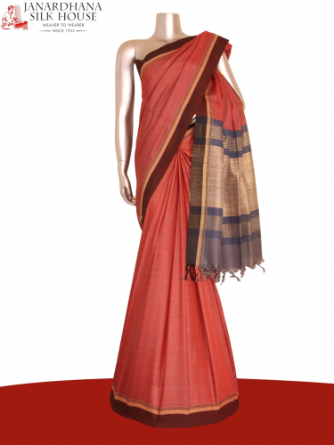 Handloom Pure Tussar Silk Saree